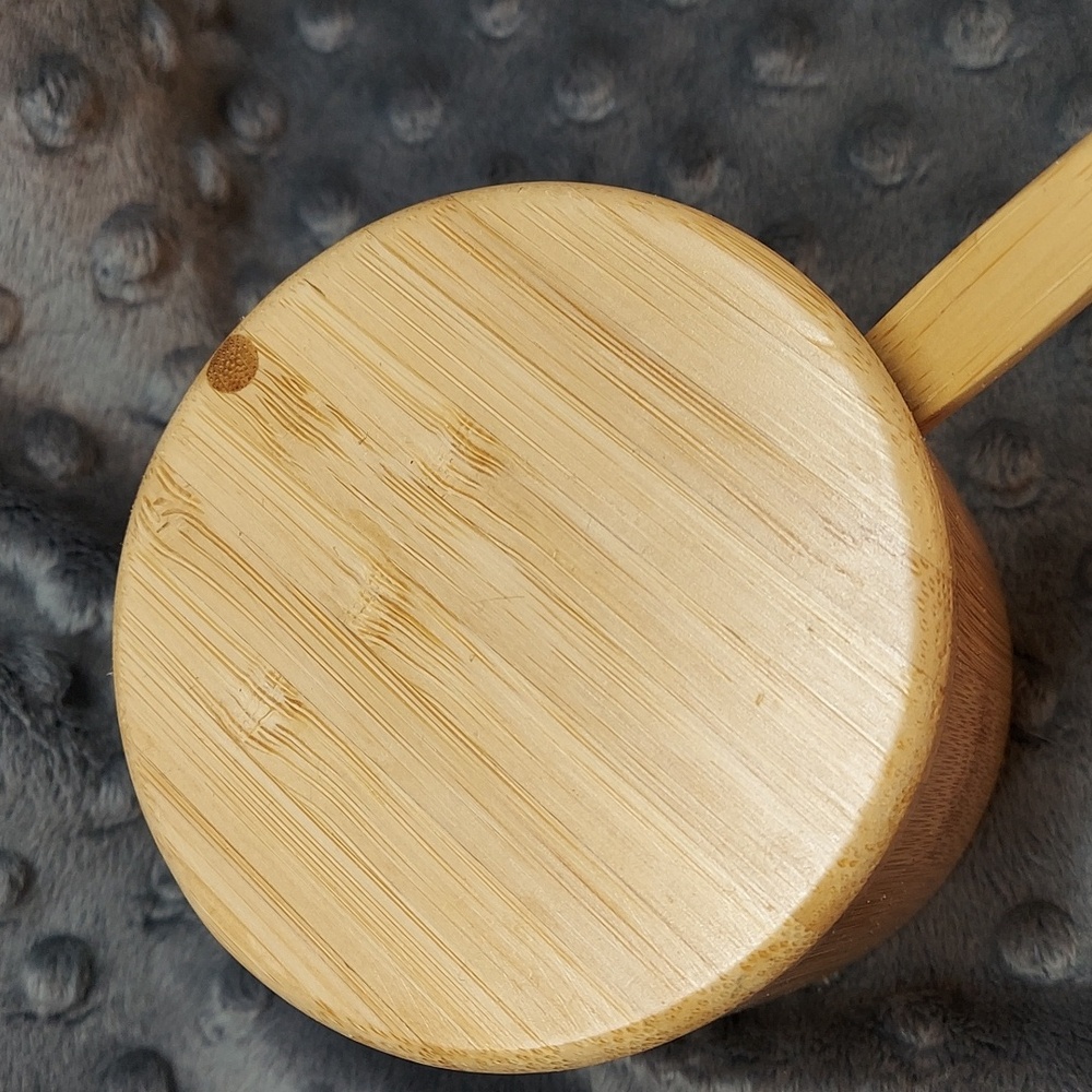 Totally Bamboo Little Dipper Salt Cellar with Salt Spoon, 6-Oz. - Picture 3 of 6